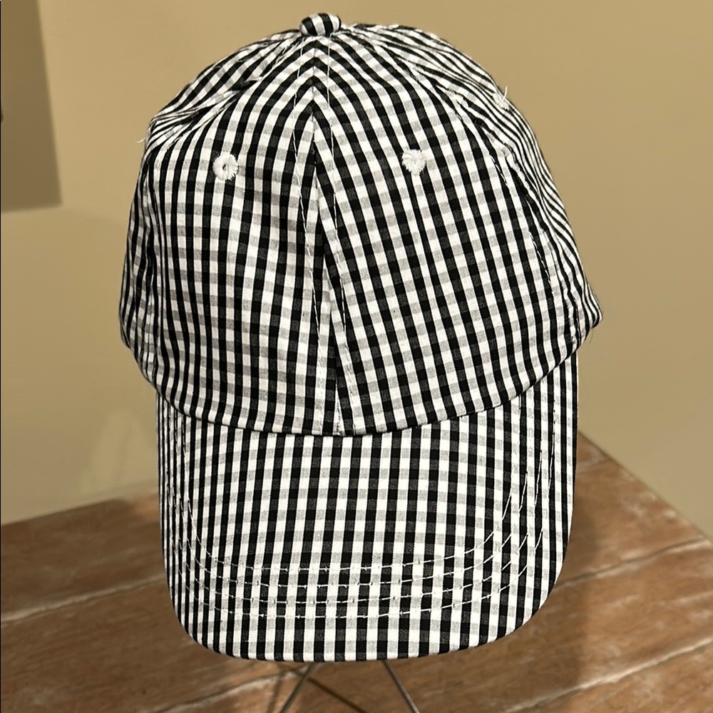 Black and White Checkered Cap
